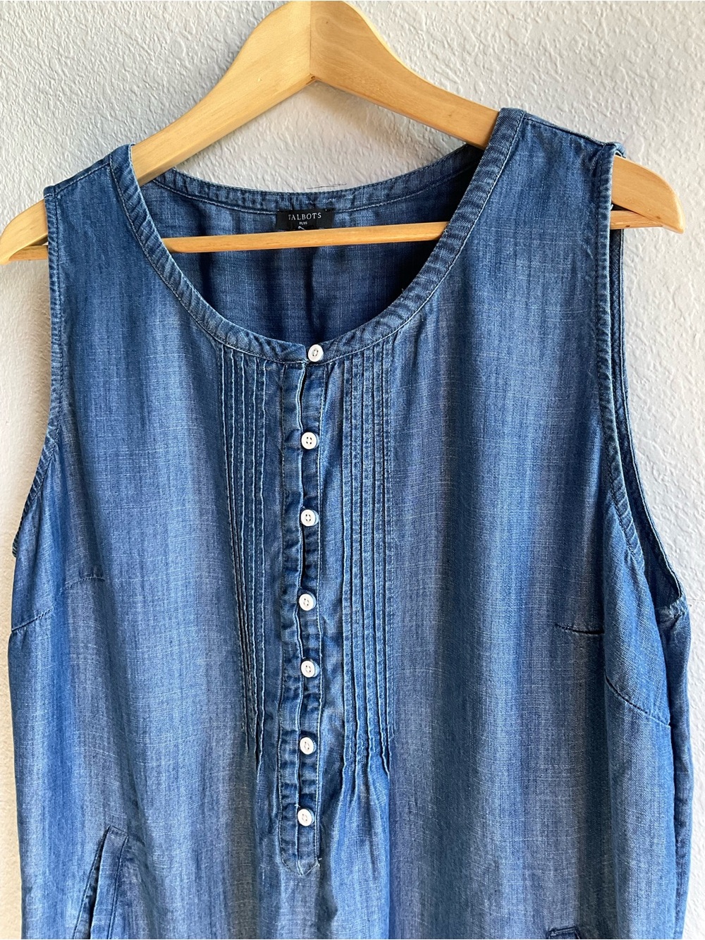 Talbots Pintuck Shift Dress - Tencel Lyocell - Picture 2 of 6